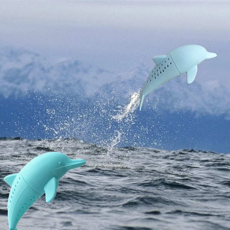 Пищевой Силиконовый Фильтр для заварки чая в форме дельфина MOFUNYO|Ситечки