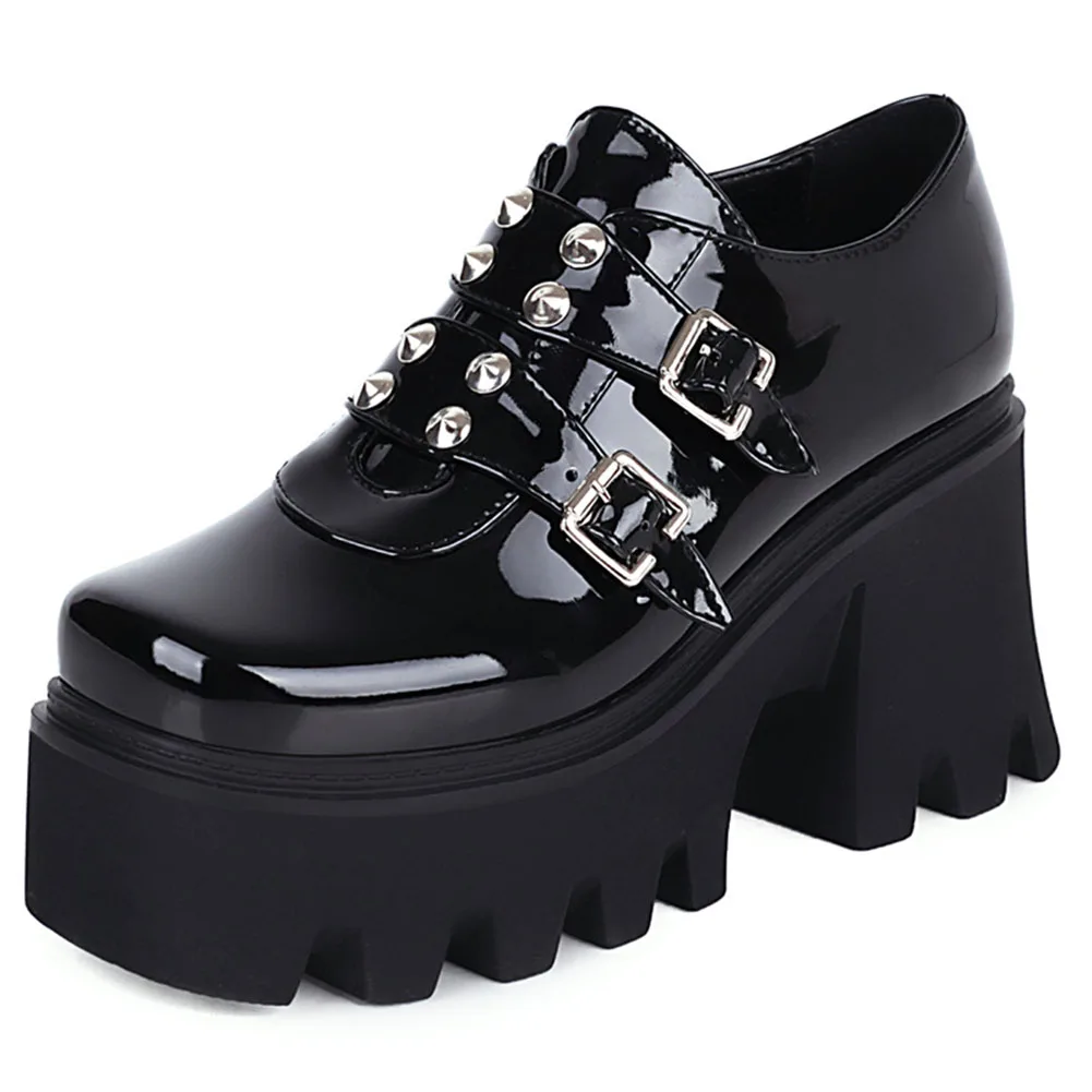 

2021 New Arrival Female Solid Buckle Strap Platform Shoes Women Pumps Leisure Classic Comfy Design Cool Pumps