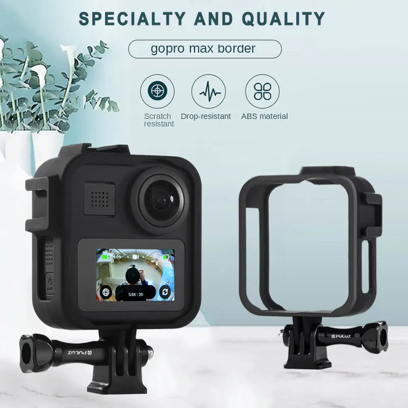

Side Protective Frame Case Border Cover Housing Mount Shell ABS Fixed Bracket Holder For GoPro Max Action Camera Accessories