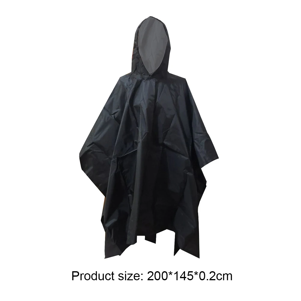 

3 in 1 Waterproof Adult Long Raincoat Women Men Rain Coat Jacket Hooded Poncho for Outdoor Hiking Travel Fishing Climbing Rainwe