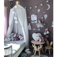 ins nordic mosquito net hanging tent baby bed crib canopy tulle curtains for bedroom children play house tent kids room decor