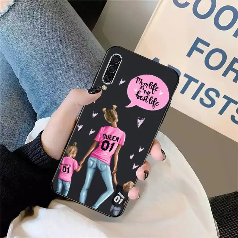 

Cute Baby Super Girl mom Love Phone Case For Samsung galaxy S 9 10 20 A 10 21 30 31 40 50 51 71 s note 20 j 4 2018 plus