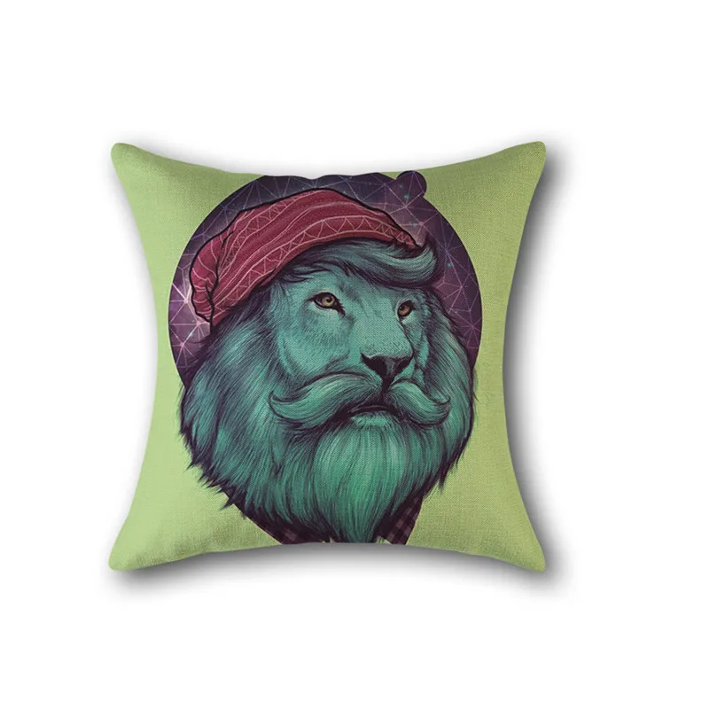 Наволочка с рисунком совы панды и оленя наволочка принтом милых красочных