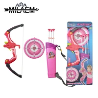 1 set kids archery bow with arrow set children bow with sucker arrows target shooting practice toy gifts girls game play kit