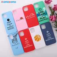 colorful cartoons cool basketball soft tpu phone cover for iphone 11 12 pro max mini xs xr x 7 8p shockproof candy case funda