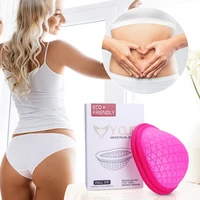 extra thin sterilizing soft silicone menstrual reusable disc flat fit design menstrual cup menstrual disk tamponpad alternative