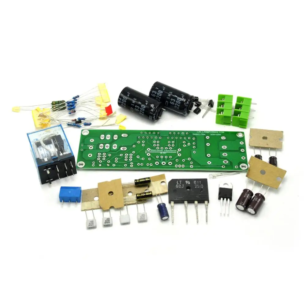 Комплект Усилителя GAINCLONE LM3875 50 Вт + 8R двухканальный защитный динамик DIY|Усилители