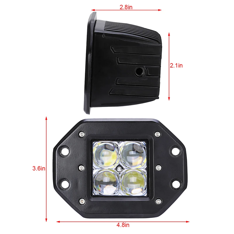 

Car Styling Led Rock Light Atmosphere Neon Lighting 20W RGBYW Led Pods Work Lights 4x4 Auto Day Night Running Lamp