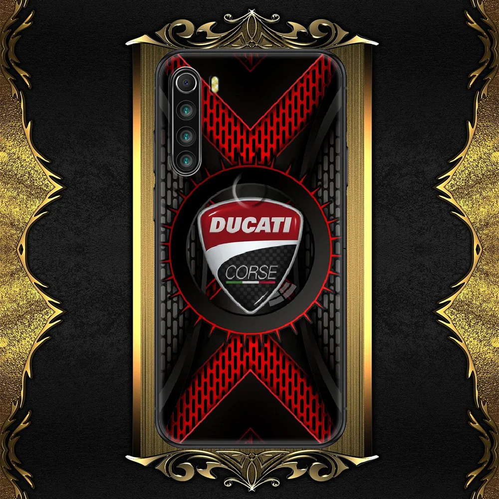 

Ducaties Moto Phone case For Xiaomi Redmi Note 7 7A 8 8T 9 9A 9S 10 K30 Pro Ultra black art waterproof pretty back fashion