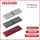 Охлаждающие прокладки GUDGA M.2 2280 NVMe SSD, алюминиевый радиатор для рассеивания тепла, радиатор, термопрокладка для VME NGFF термопрокладкарадиатор для ssd m2термопрокладкирадиатор отоплениярадиатор для светодиод
