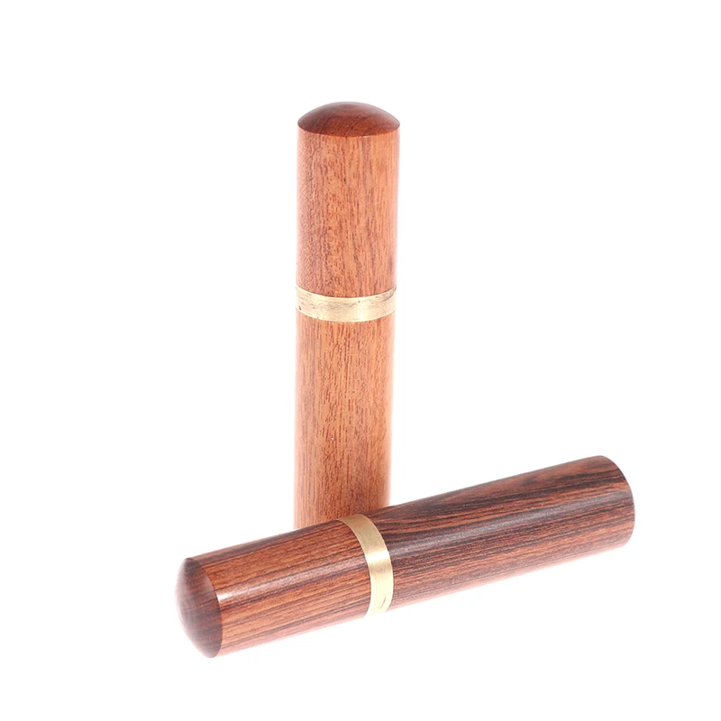 

1PC Toothpick Bucket Ebony Wood Toothpick Holder Bucket Mini Box 8.5*1.8cm