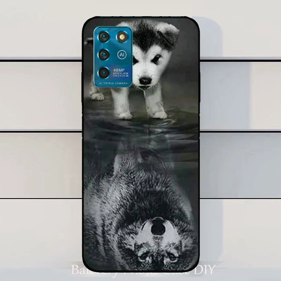 Чехол для ZTE Blade V30 волк силиконовые ТПУ чехлы Vita кошка животное чехол телефона |