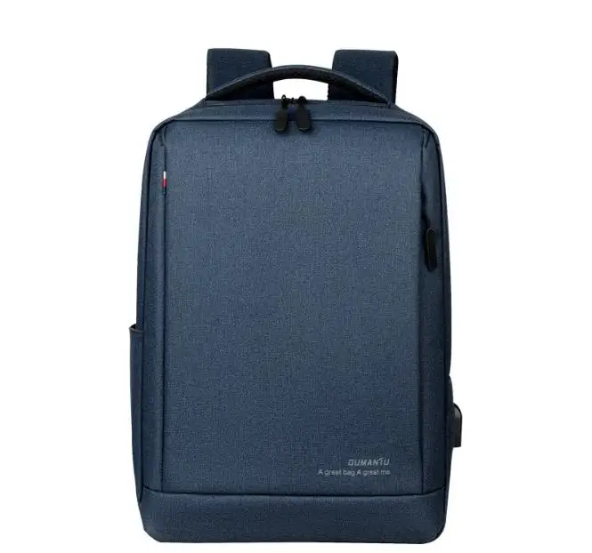 USB сумка для ноутбука Macbook Air Pro 13 14 15 15,6 17,5 чехол с рукавом женские и мужские рюкзаки школьный ПК ноутбук компьютерные сумки для Del - Цвет: Синий