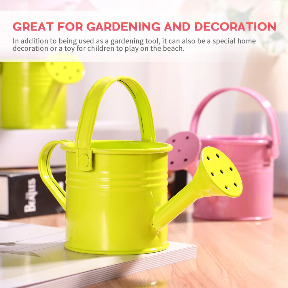 

Yardwe 5pcs Gardening Watering Cans Children Watering Pots Iron Watering Kettle for Home Garden