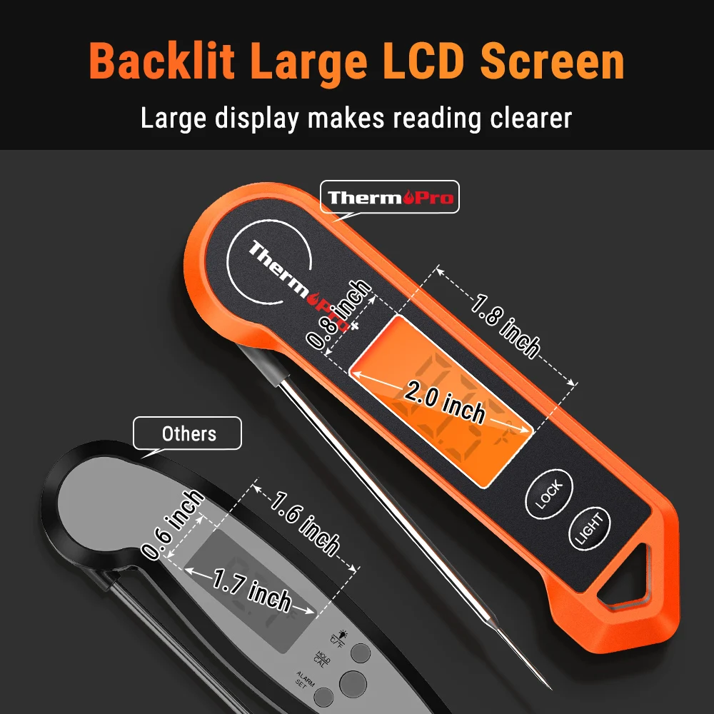 Термометр для мяса ThermoPro TP19H цифровой водонепроницаемый термометр мгновенного