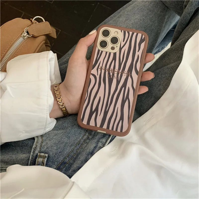 

Zebra Pattern Case for iPhone Silicone iPhone 11 Pro MAX Case/12 Pro Max/XS MAX/12 funda iphone 12 pro чехол на айфон 11