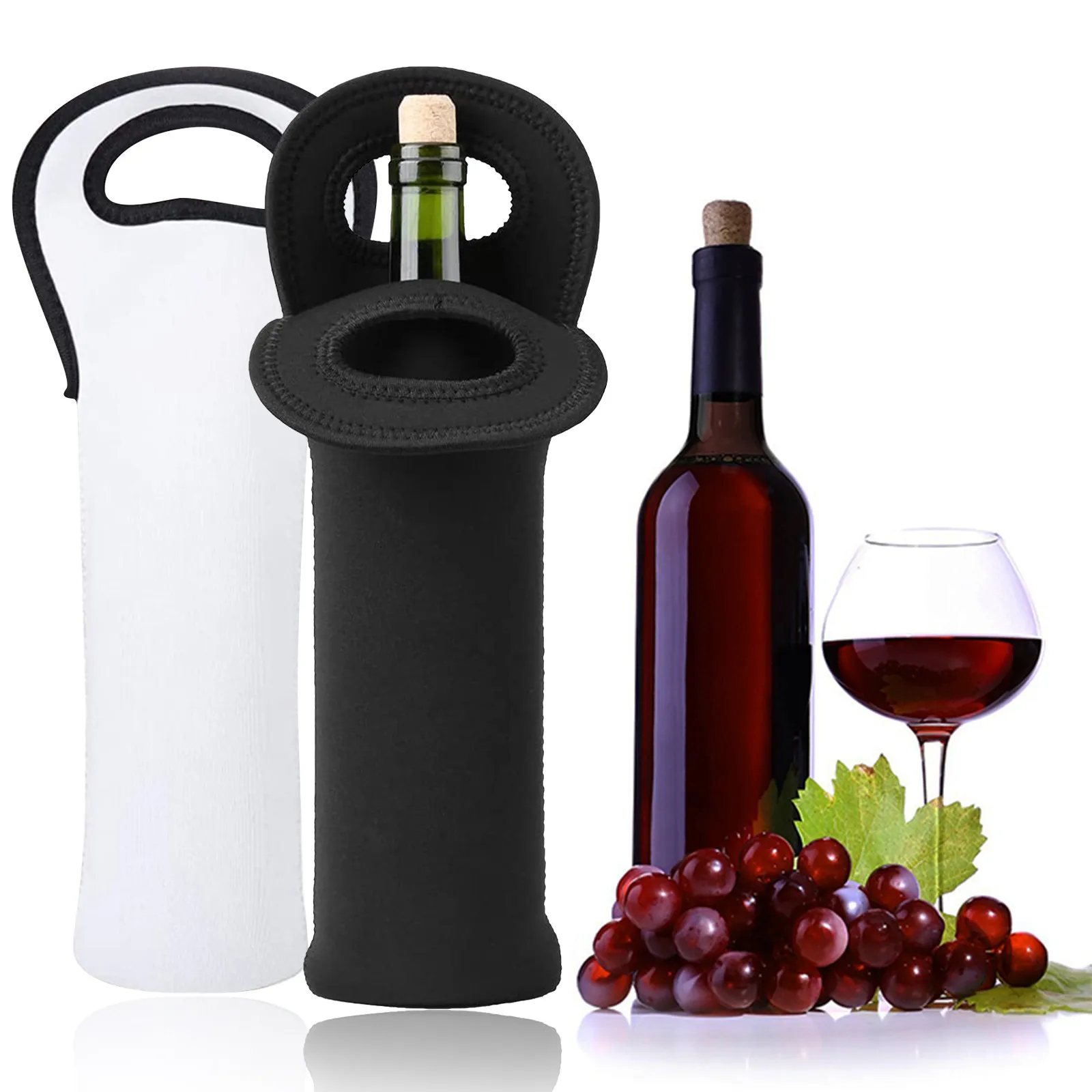 

Reusable Wine Bottle Tote Bag Holders Carriers Winebottle Protective Cover Kitchen Beer Wine Bottle Bar Accessories