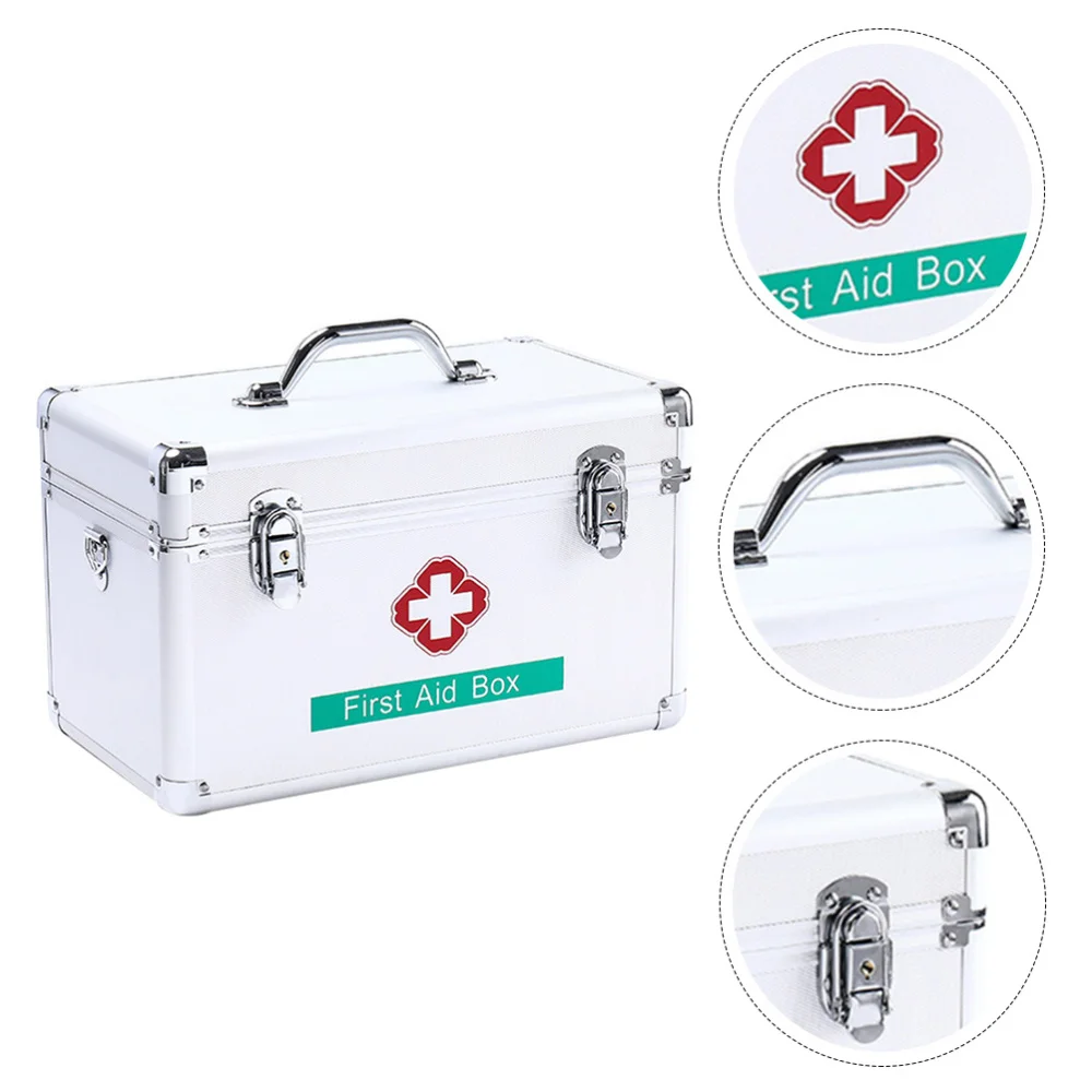 

1Pc 12in Multi-layer Medicine Container Large Capacity Medicine Box Case