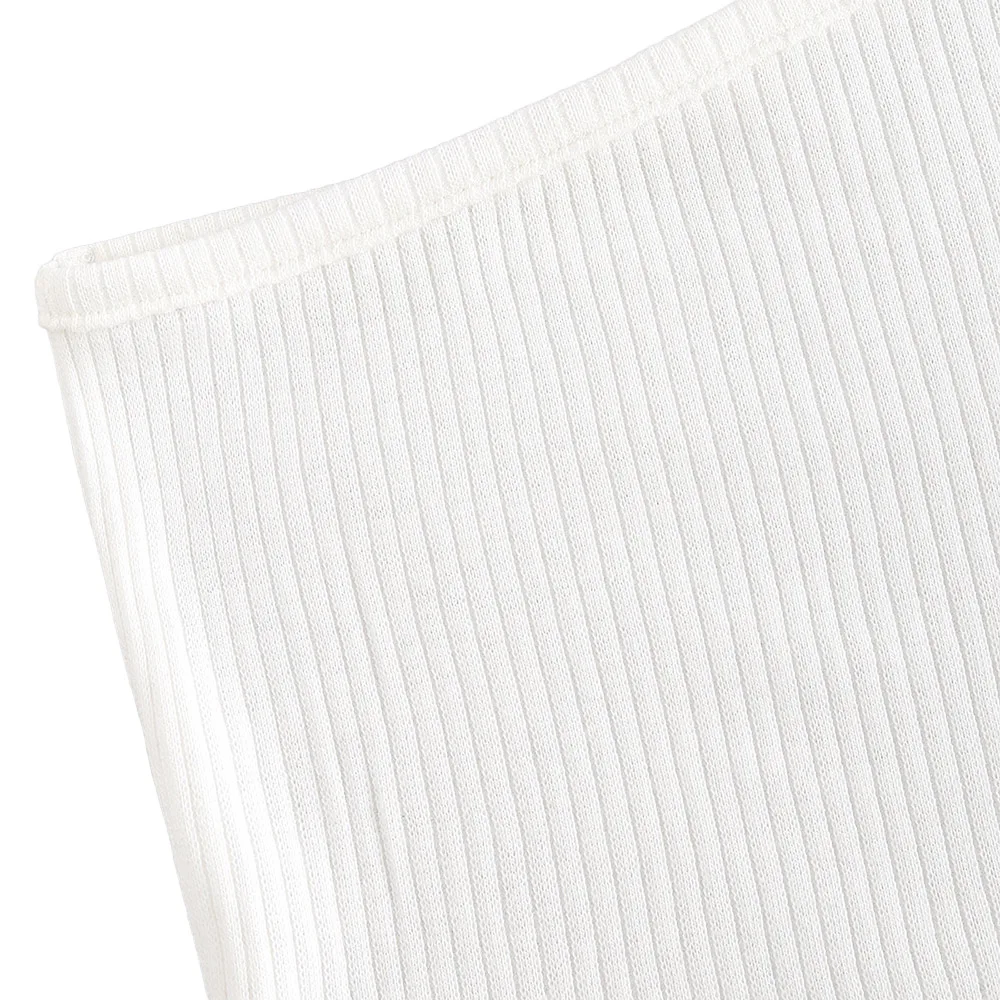 Женский костюм из двух предметов на одно плечо в полоску |