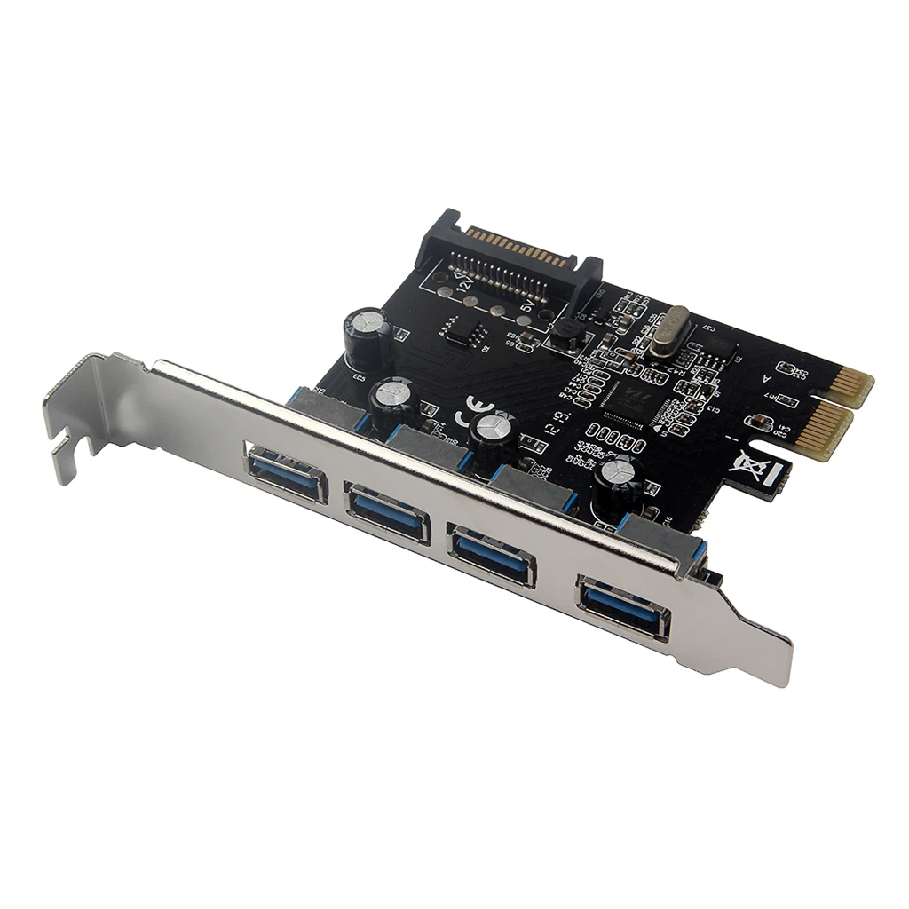 USB PCIe Add On card 4 порта 3 0 к PCI Express Expansion E USB3.0 портовый концентратор контроллер