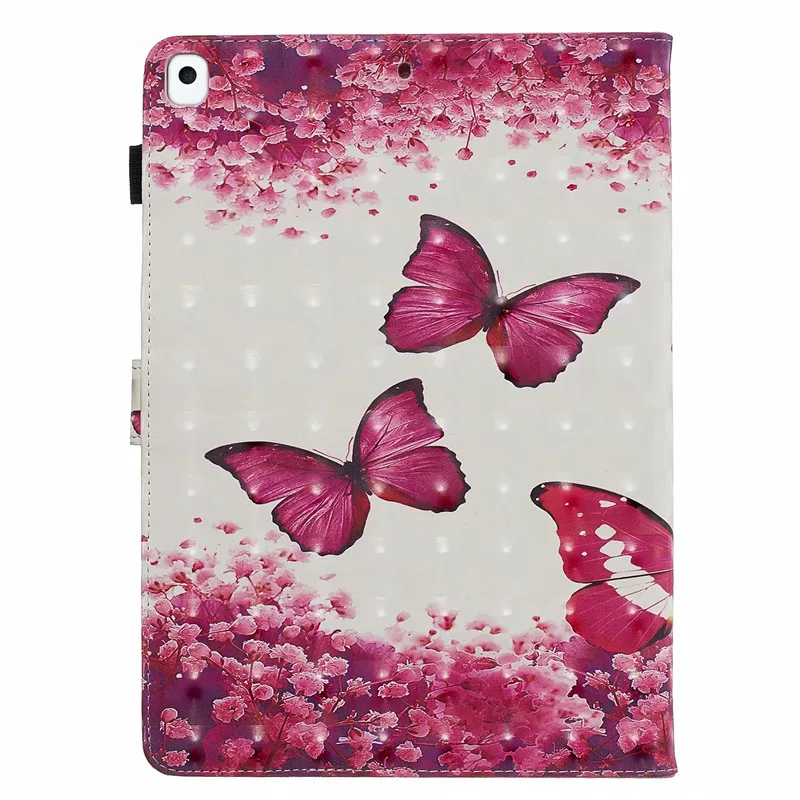 Чехол Funda для iPad 10 2 чехол с милым единорогом совой медведем бабочкой башней 3D