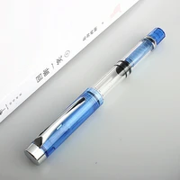 362 vacuum filling fully transparent fountain pen resin 0 38mm nib writing gift pen office supplies