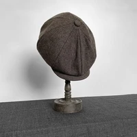 2021 new men vintage coffee herringbone newsboy hat men berets women men spring painter hat peaked beret blm307