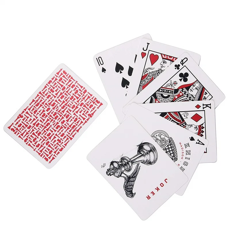 Ellusionist белые/красные Рыцари игральные карты велосипед Мэдисон Рамсей колода USPCC