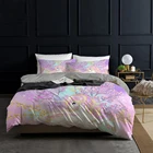 Комплект постельного белья с 3D рисунком единорога, пододеяльник, наволочка, пододеяльник, пододеяльник, односпальный, двойной, двуспальная кровать, двуспальная кровать для детей