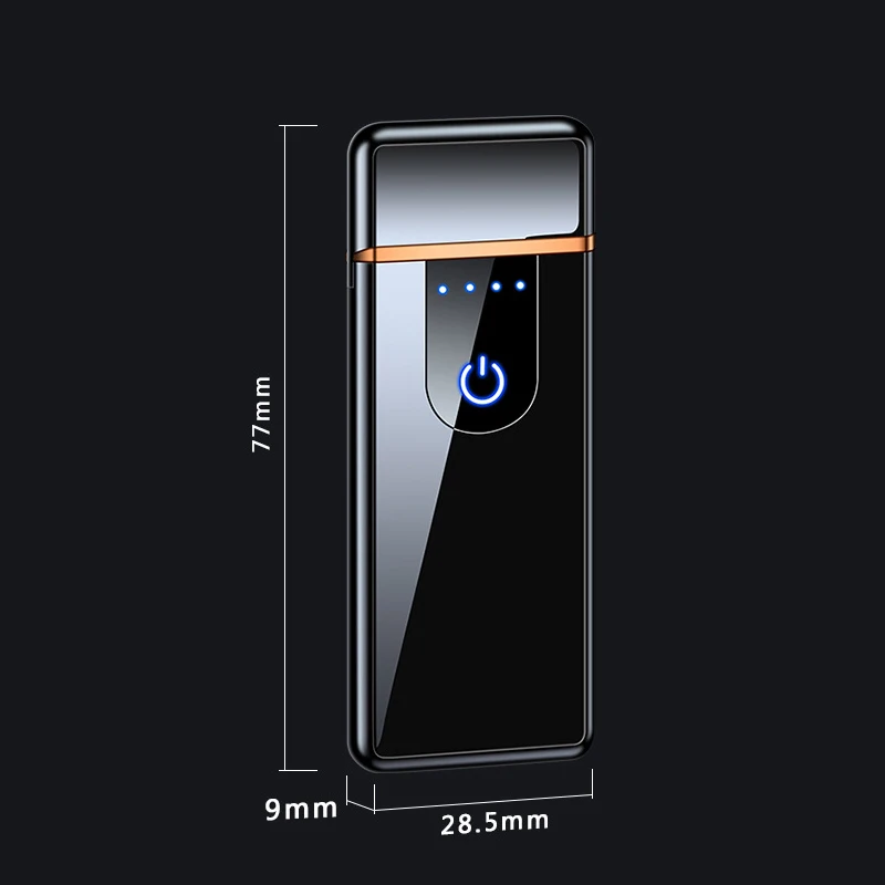 

Mini Portable Cigarette Lighter USB Electronic Touch Induction Lighter Cigarette Lighter Dual Arc Electronic Windproof Lighters