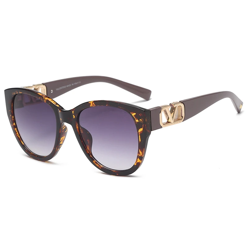 

Модный чехол женские солнцезащитные очки "кошачий глаз", крупные сонечные очки фирменные дизайнерские женские полые дужки солнцезащитные о...