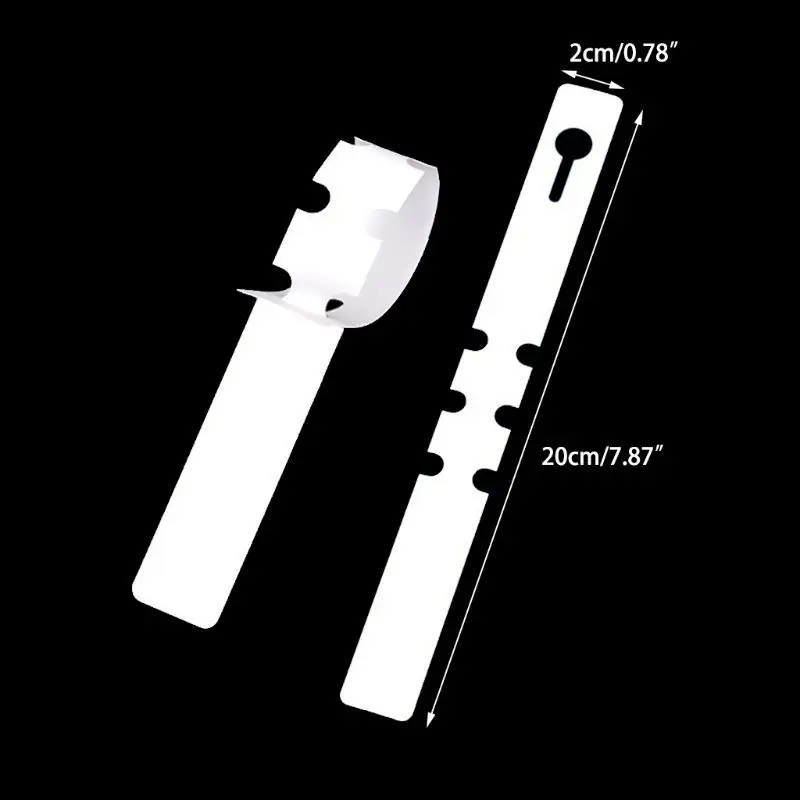 

100 Pcs White Plastic Plant Tree Tags Nursery Garden Lables 2x20cm Wrap Around Hanging Tags Nursery Garden Stakes Large Writing