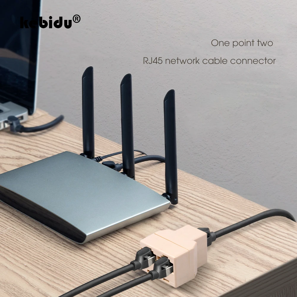 Kebidu отклонения в размерах на 1 2 способов сетевой шнур Ethernet кабель RJ45 Женский