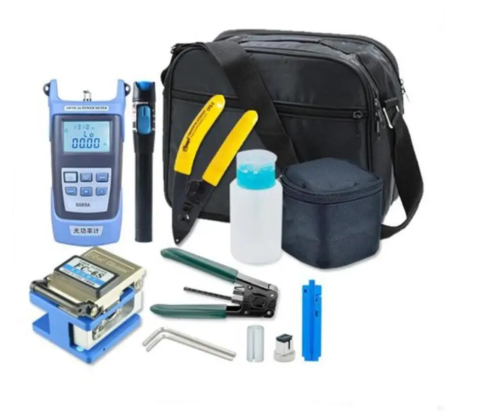 Fiber Optic Tool Kit Power-Meter-5mw Cleaver Visual-Fault Optical Lcator | Equipment