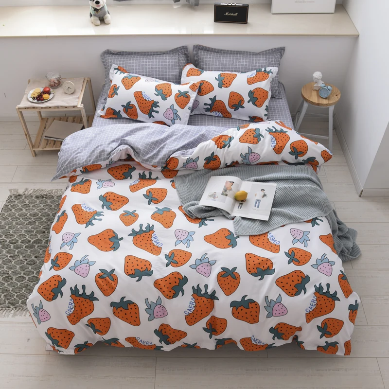 

Butterfly Bedding Sets Luxury Bed Linen Simple Style Duvet Cover Flat Sheet Bedding Set Winter Full King Twin Queen