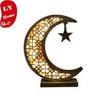 ramadan decorations wooden pendant with led light eid mubarak for home islamic muslim party eid decor kareem ramadan