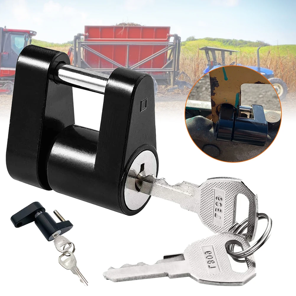 

New Rust-resistance Anti-theft Trailer Hitch Lock Trailer Coupler Padlock Hook Lock Tongue Locks Hitch Security Protector