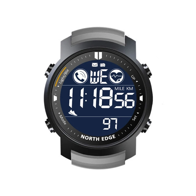 

NORTH EDGE Водонепроницаемый 50 м плавание Бег Спорт Шагомер Секундомер Смарт-часы