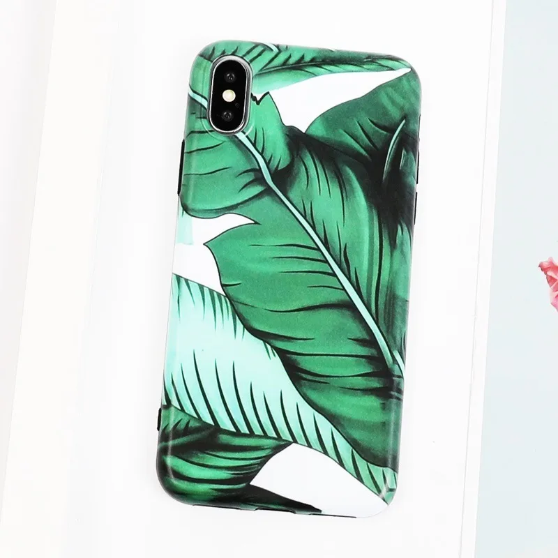 Модный летний чехол для IPhone XS X MAX XR Ретро телефона с банановым листом 6 s 7 8 Plus