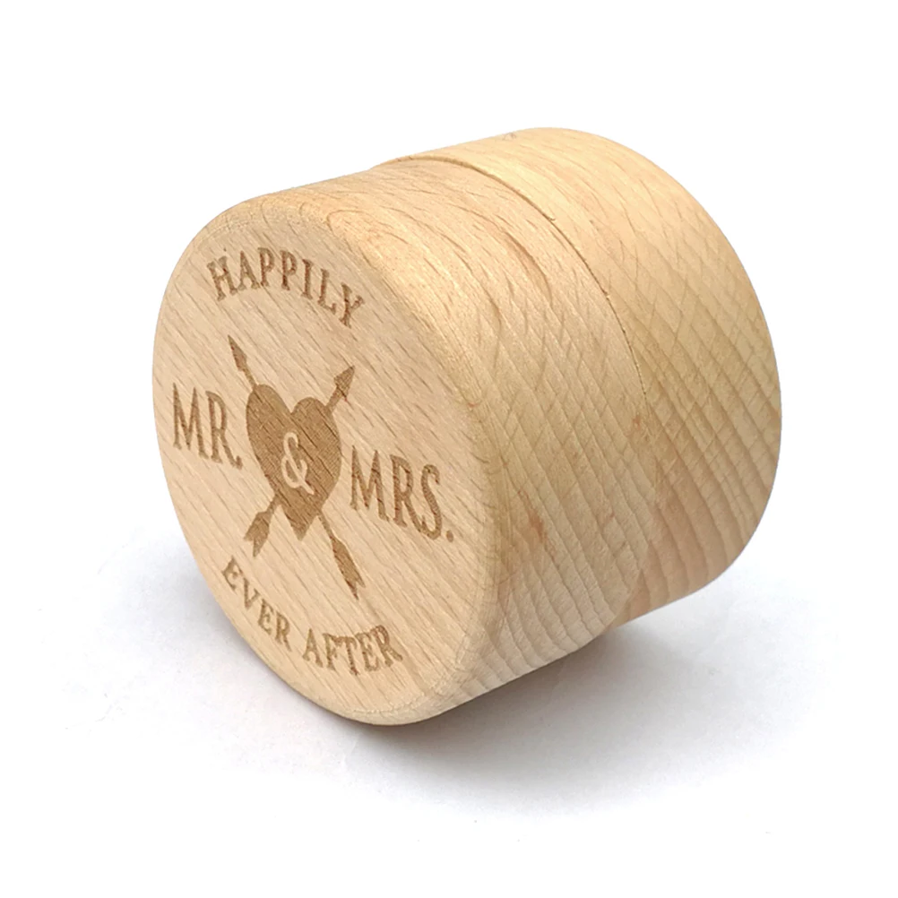 1 шт. круглая винтажная кольцевая коробка деревенская кольца держатель для