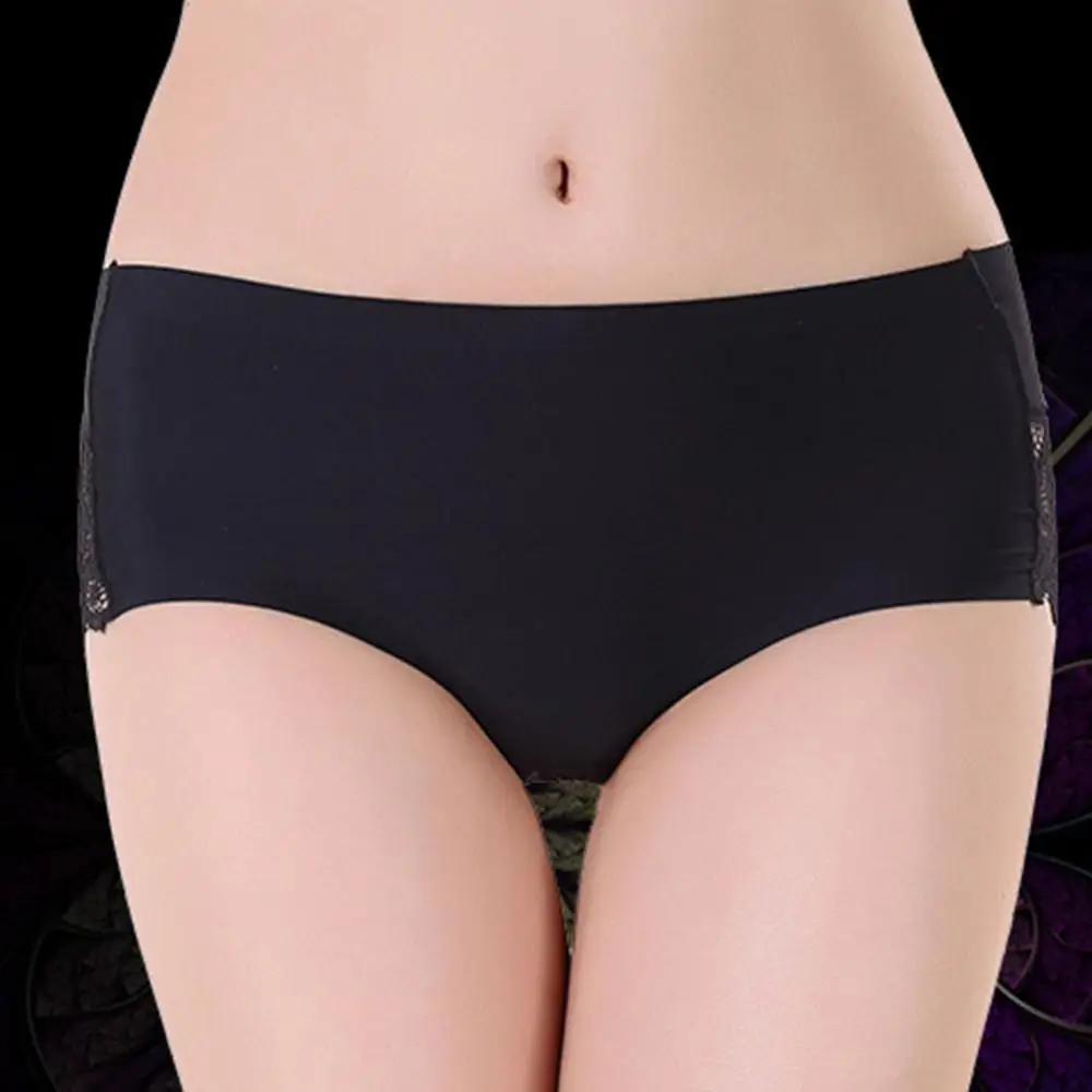 

Женские трусики для менструации 1 шт., Ажурные кружевные цветочные трусики, однотонные трусики, бесшовное нижнее белье, физиологические брю...