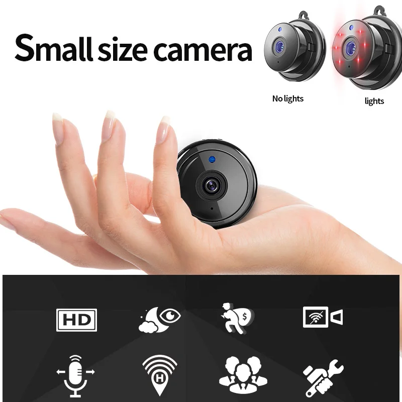 Беспроводная мини Wi-Fi камера 1080P HD ИК Ночное Видение микро Домашняя безопасность