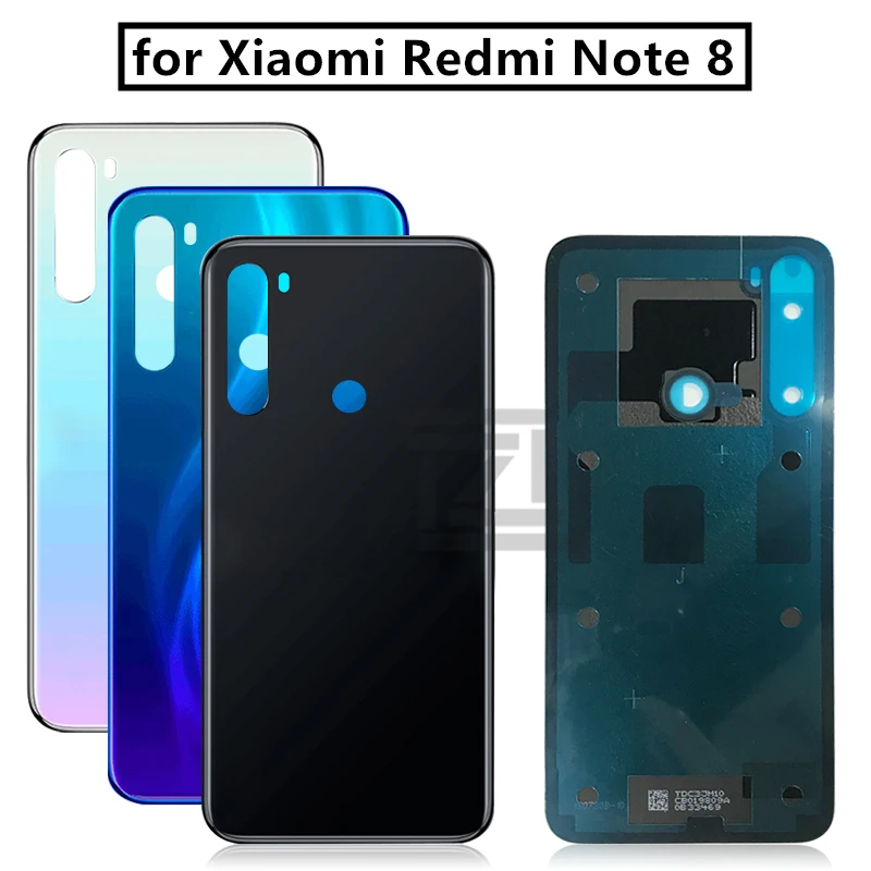 Задняя крышка батарейного отсека для Xiaomi Redmi Note 8 сменный боковой ключ запасные