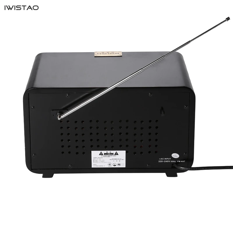 

Retro Wooden HIFI Radio AM/FM 2x5W Desktop Speakers Rotary Tuning Support Bluetooth U Disk SD Card Playing
