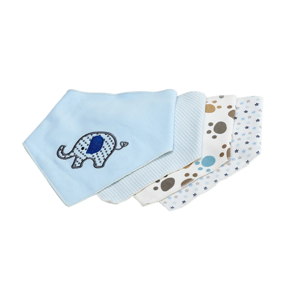 4 шт./лот детские нагрудники бандана милые Мультяшные треугольные и Отрыжка