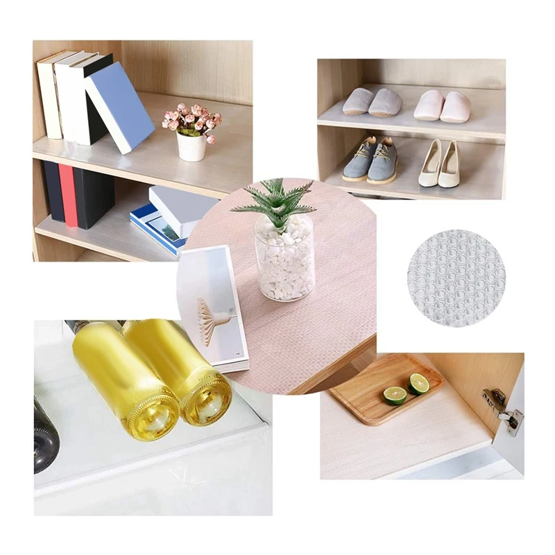 Non Slip Water Poof Shelf Liner Cabinet Durable Mat For Kitchen Drawer 17.7 X 177 Inches Clear | Дом и сад