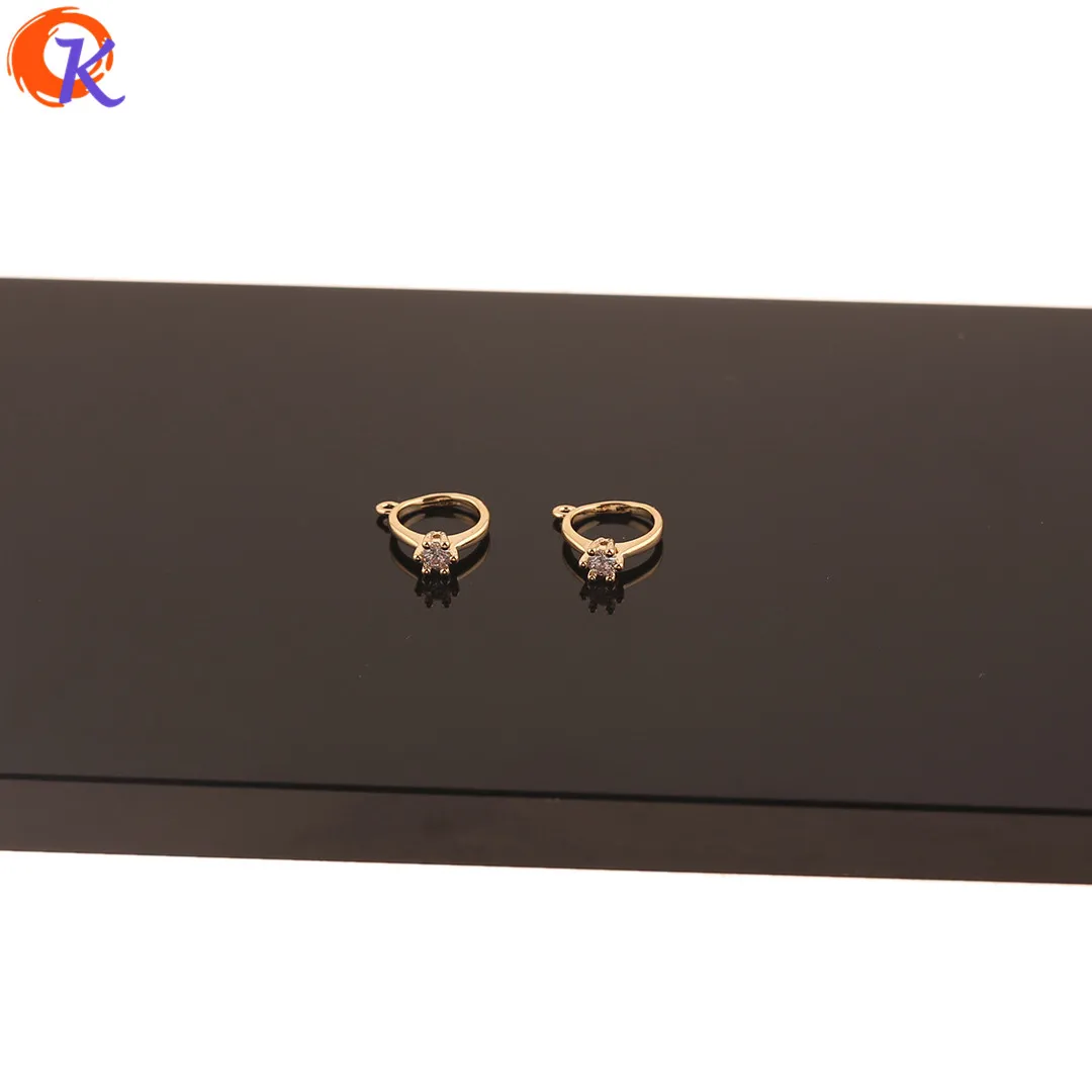 

Cordial Design 50Pcs 10*12MM Jewelry Accessories/CZ Charms/DIY Making/Genuine Gold Plating/Pendant/Hand Made/Earring Findings