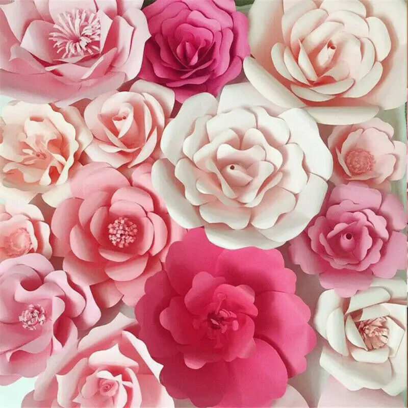 Бумажный цветок Decro романтические розы цветы сделай сам День