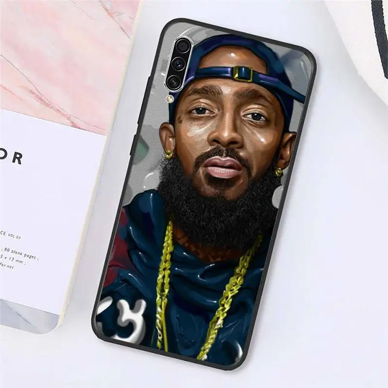 

Rapper Nipsey Hussle singer Phone Case For Samsung galaxy A S note 10 7 8 9 20 30 31 40 50 51 70 71 21 s ultra plus shell