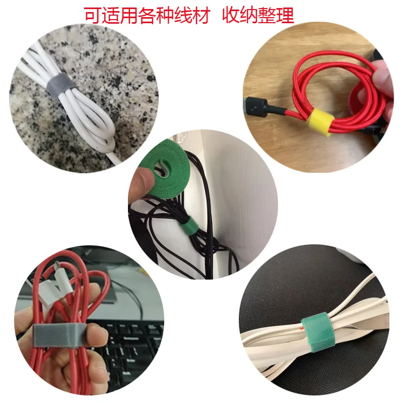 5 м/рулон ультратонкие нейлоновые ремни на липучке кабельные стяжки силовой